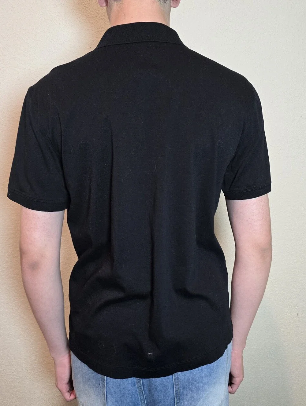 Banana Republic Luxury Performance Polo Shirt Black Size Large